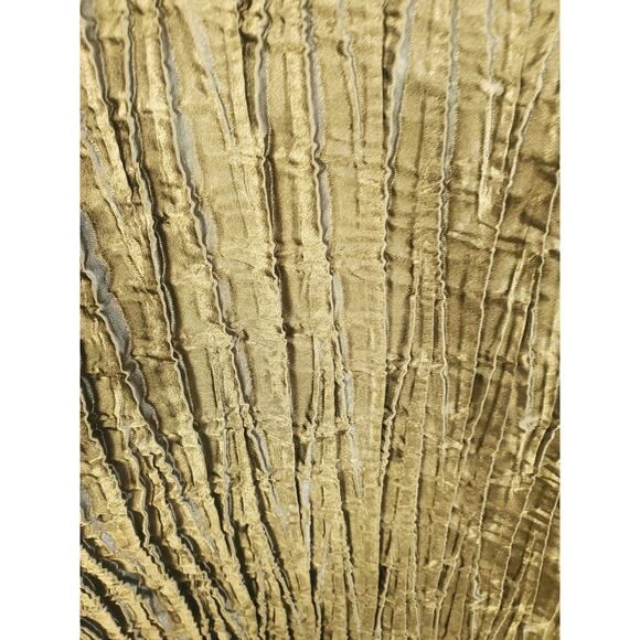 Jolie Mine Size Medium Olive Green Button Up Crinkle Blouse Made In France - Picture 5 of 6